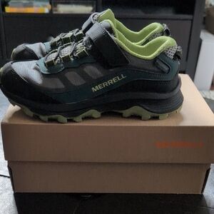 Merrell Kids' Moab Waterproof Velcro Closure Trail Runners Big Kids 1